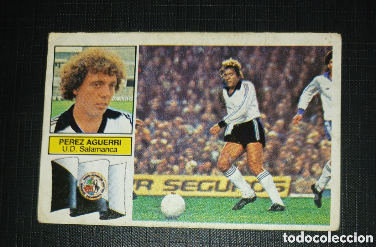 Cromos de f&uacute;tbol: Cromo Ultimos Fichajes No. 12 Perez Aguerri U.D. Salamanca Ed. Este Liga 1982 1983 82-83 Sin pegar