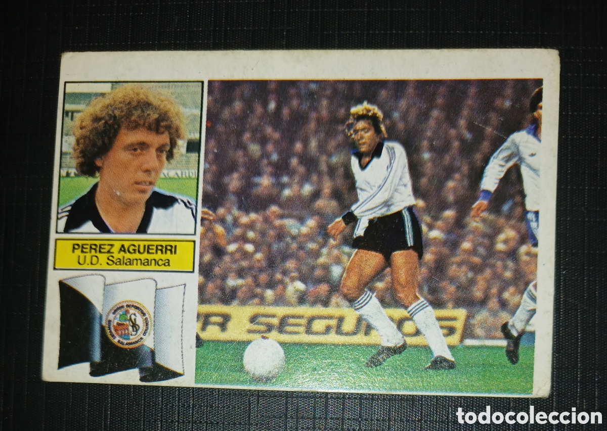 Cromos de f&uacute;tbol: Cromo Ultimos Fichajes No. 12 Perez Aguerri U.D. Salamanca Ed. Este Liga 1982 1983 82-83 Sin pegar