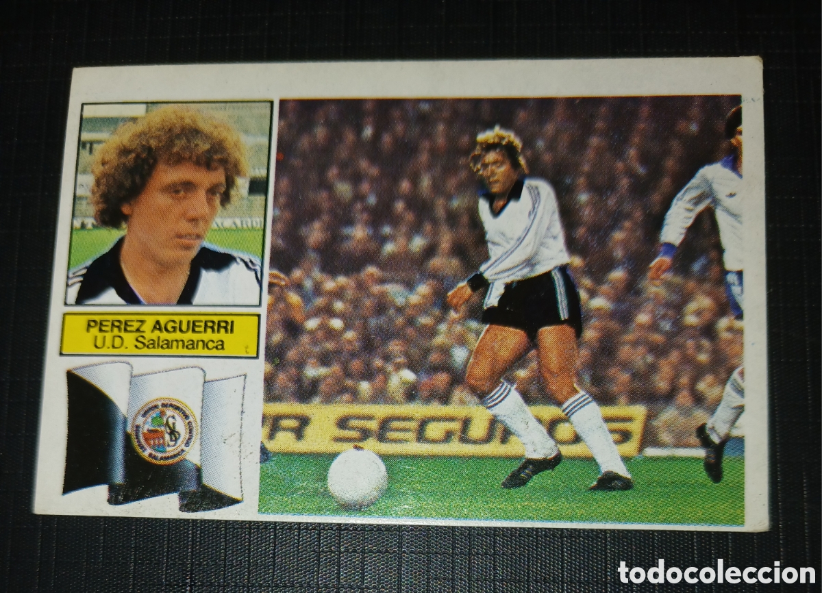 Cromos de f&uacute;tbol: Cromo Ultimos Fichajes No. 12 Perez Aguerri U.D. Salamanca Ed. Este Liga 1982 1983 82-83 Sin pegar,