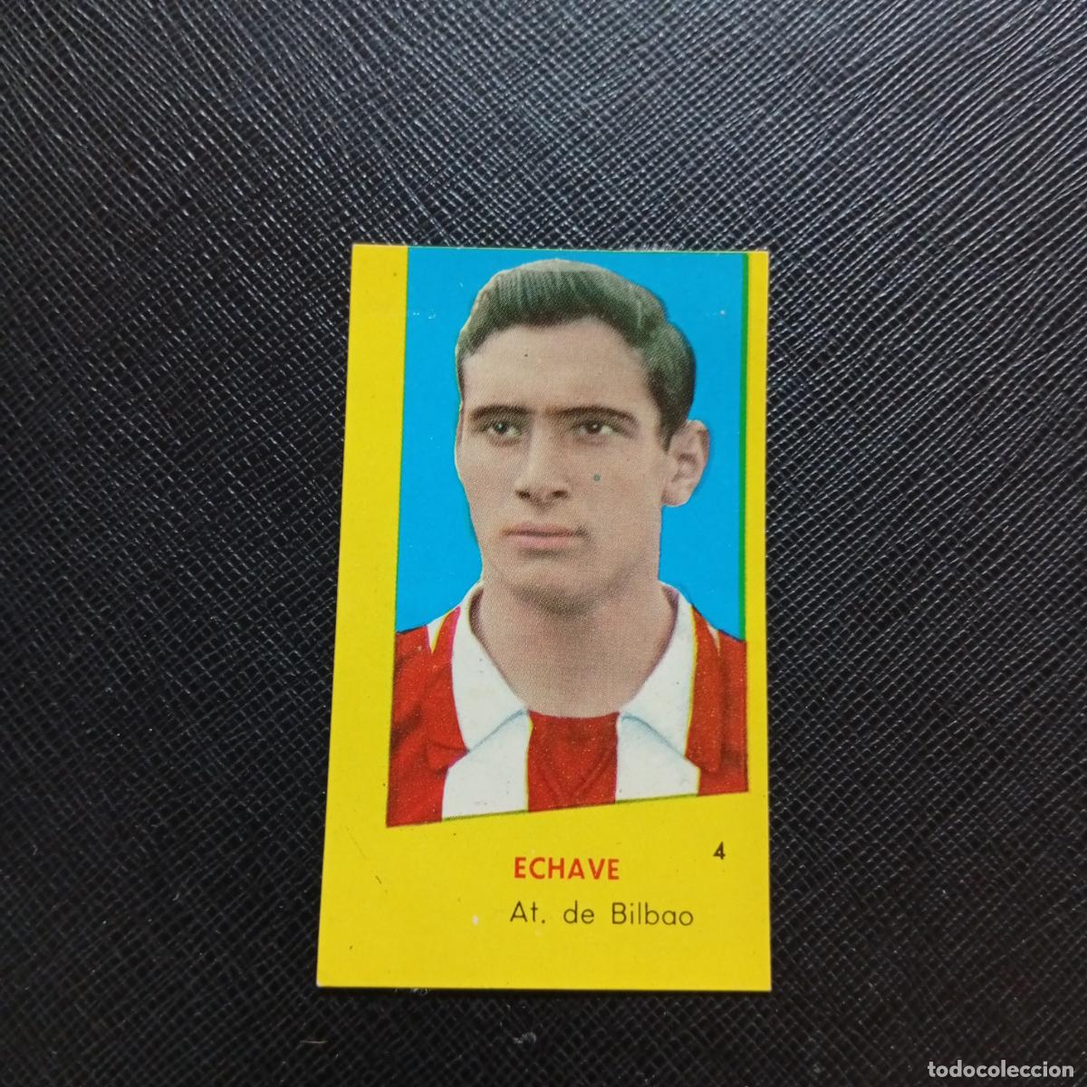 Cromos de f&uacute;tbol: 4 ECHAVE BILBAO BRUGUERA 1960 1961 CROMO FUTBOL 60 61 LIGA - DESPEGADO - A42 PG27
