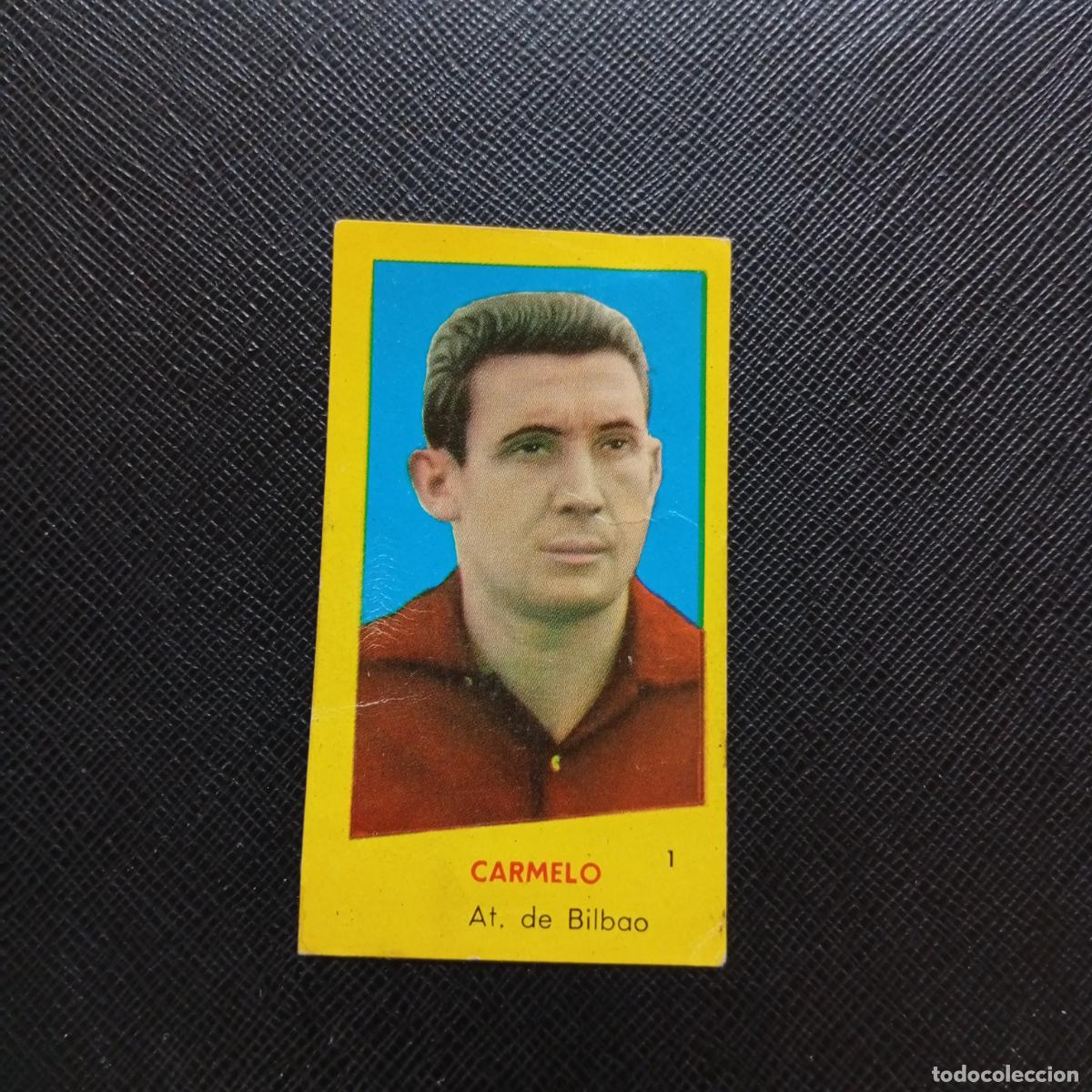 Cromos de f&uacute;tbol: 1 CARMELO BILBAO BRUGUERA 1960 1961 CROMO FUTBOL 60 61 LIGA - DESPEGADO - A42 PG28