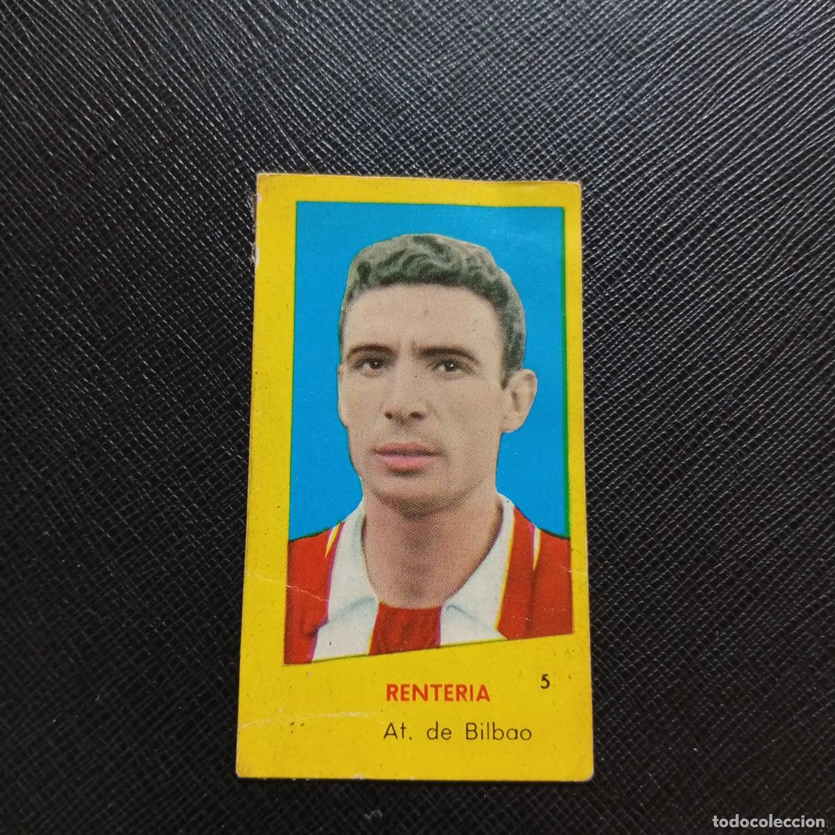 Cromos de f&uacute;tbol: 5 RENTERIA BILBAO BRUGUERA 1960 1961 CROMO FUTBOL 60 61 LIGA - DESPEGADO - A42 PG31