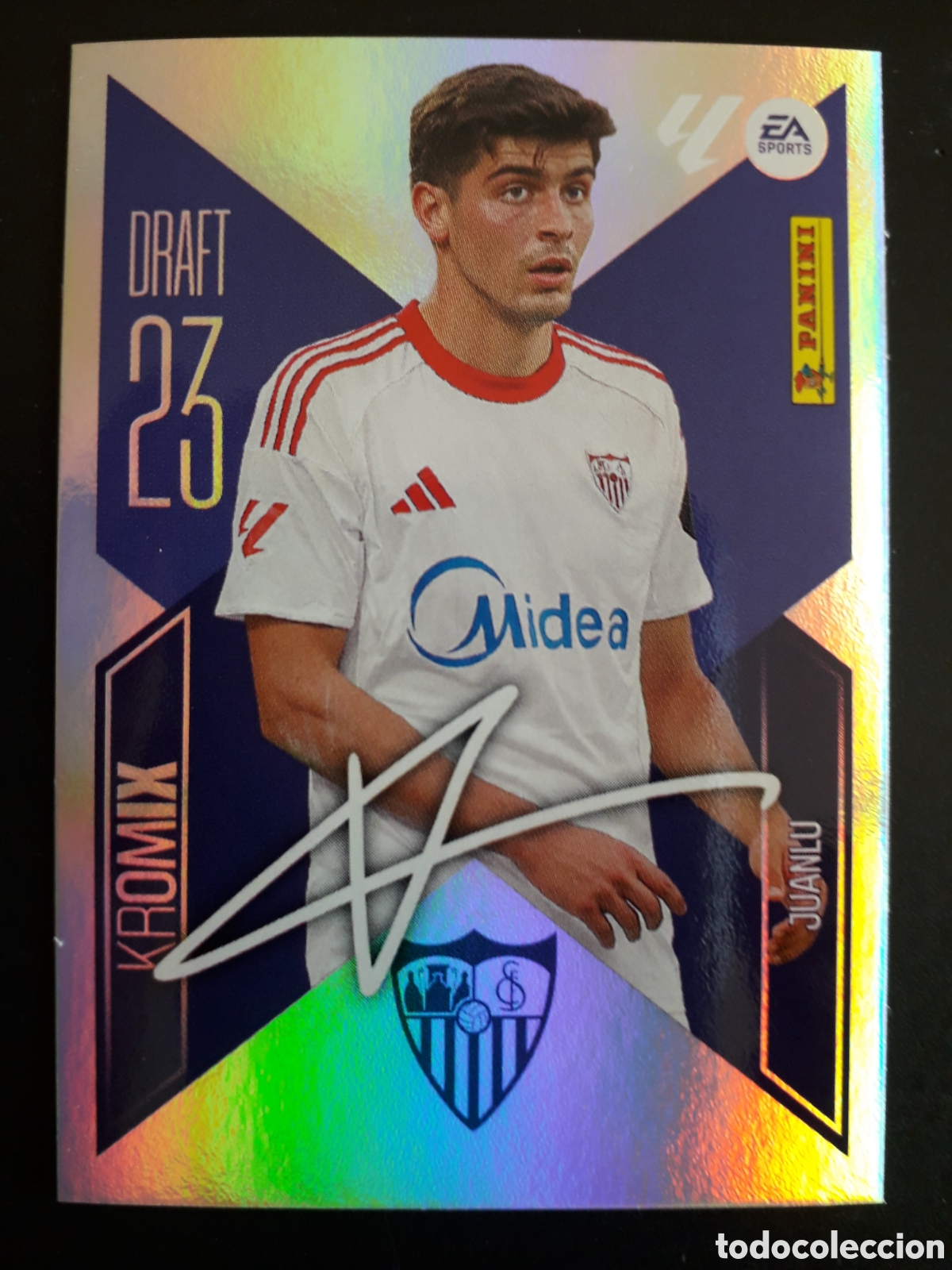 Fu&szlig;ball-Sticker: JUANLU SEVILLA DRAFT 23 KROMIX N&deg; K14 ED ESTE 2026 2027 26 27 SIN PEGAR PEDIDO M&Iacute;NIMO 3&euro;