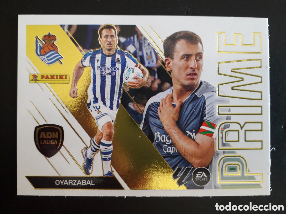 Figurine di Calcio: OYARZABAL REAL SOCIEDAD N&deg; 11 ED ESTE 2026 2027 26 27 ADN LALIGA PRIME, SIN PEGAR PEDIDO M&Iacute;NIMO 3&euro;.