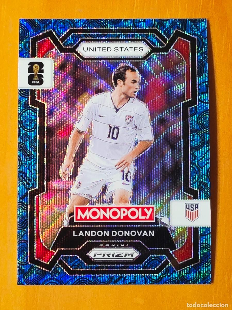 Cromos de f&uacute;tbol: No. 48 Landon Donovan, Blue Azul paralela parallel, Panini Prizm World Cup 2026 Monopoly Mundial 26
