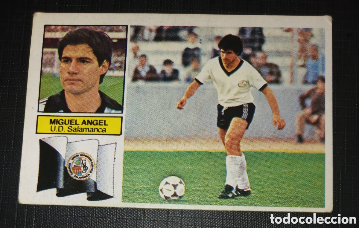 Cromos de f&uacute;tbol: Cromo Miguel Angel U.D. Salamanca Ed. Este Liga 1982 1983 82-83 Sin pegar, nunca pegado