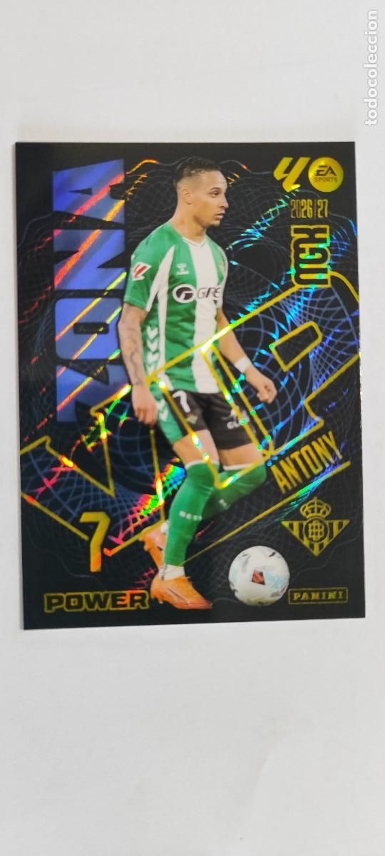 Figurine di Calcio: MEGACRACKS 26/27 CARD ZONA VIP POWER ANTONY REAL BETIS # P388 PANINI