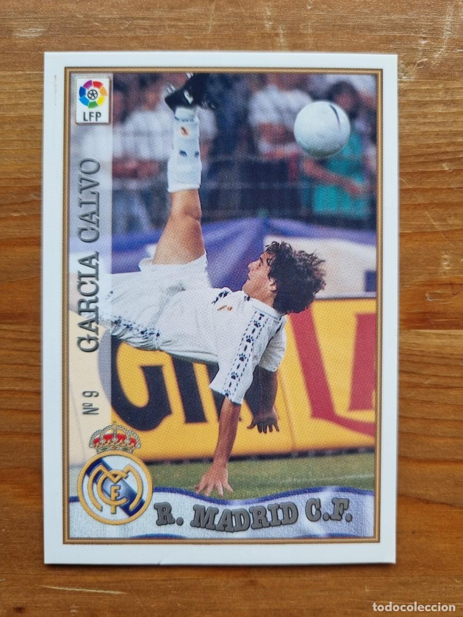 Cromos de f&uacute;tbol: 9 GARC&Iacute;A CALVO (Real Madrid CF). Las Fichas de la Liga 1997 1998 97 98 (Mundicromo)