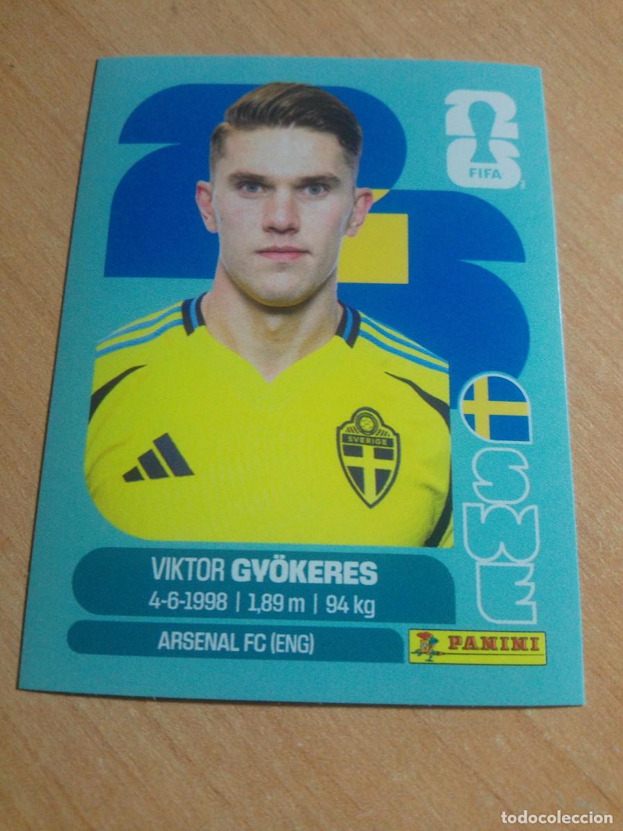 Fu&szlig;ball-Sticker: SWE 20 VIKTOR GYOKERES SUECIA MUNDIAL FIFA WORLD CUP 2026 26 PANINI STICKERS NUEVO