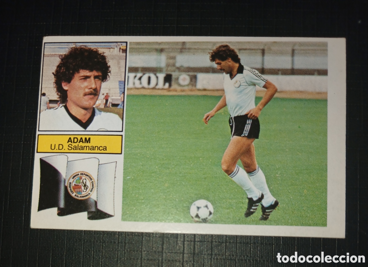 Football Stickers: Cromo Adam (Baja) U.D. Salamanca Ed. Este Liga 1982 1983 82-83 Sin pegar, nunca pegado