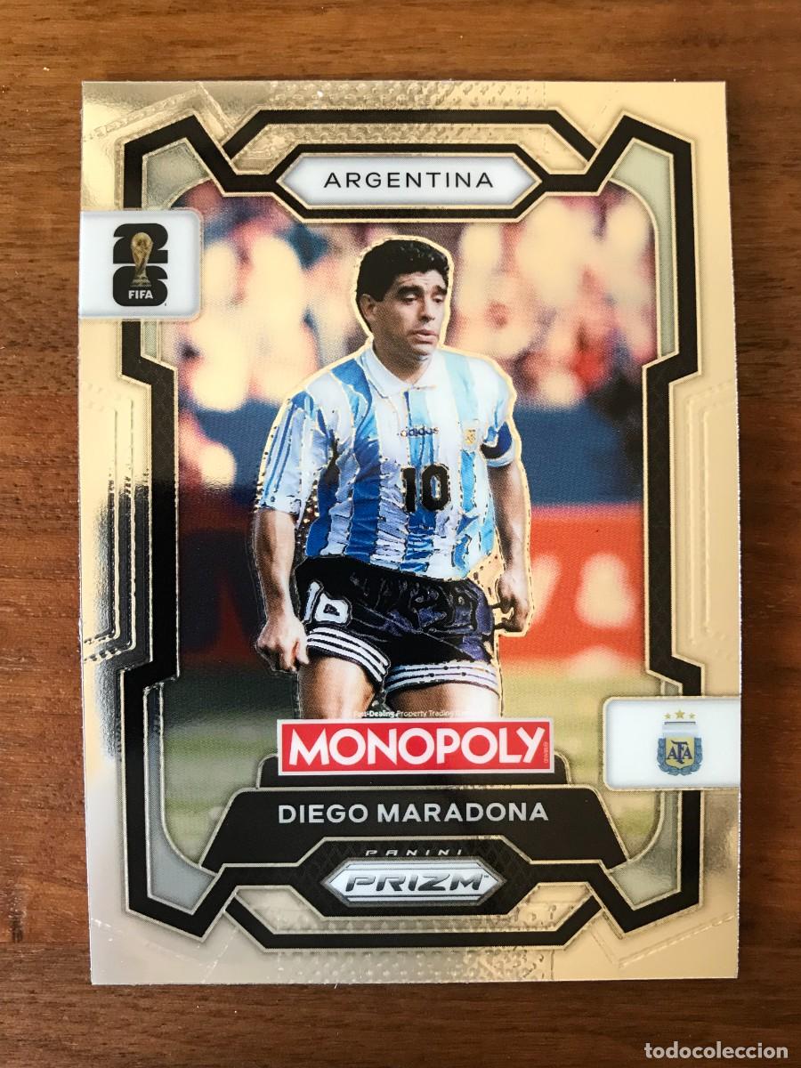 Football Stickers: DIEGO MARADONA - ARGENTINA - PANINI MONOPOLY PRIZM WORLD CUP - 2026 26