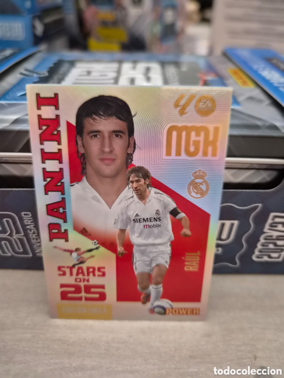 Cromos de f&uacute;tbol: P426 Stars On 25 Power Raul Megacracks 26/27