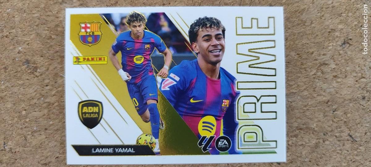 Cromos de f&uacute;tbol: LIGA ESTE 26/27 STICKER ADN PRIME LAMINE YAMAL FC BARCELONA # 6 PANINI
