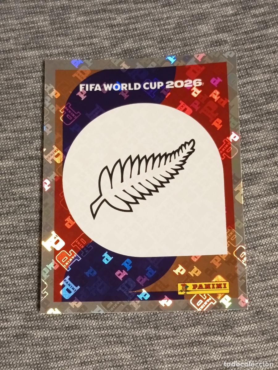 Cromos de f&uacute;tbol: ESCUDO NUEVA ZELANDA NZL 1 STICKER MUNDIAL 2026 PANINI FIFA WORLD CUP NUEVO