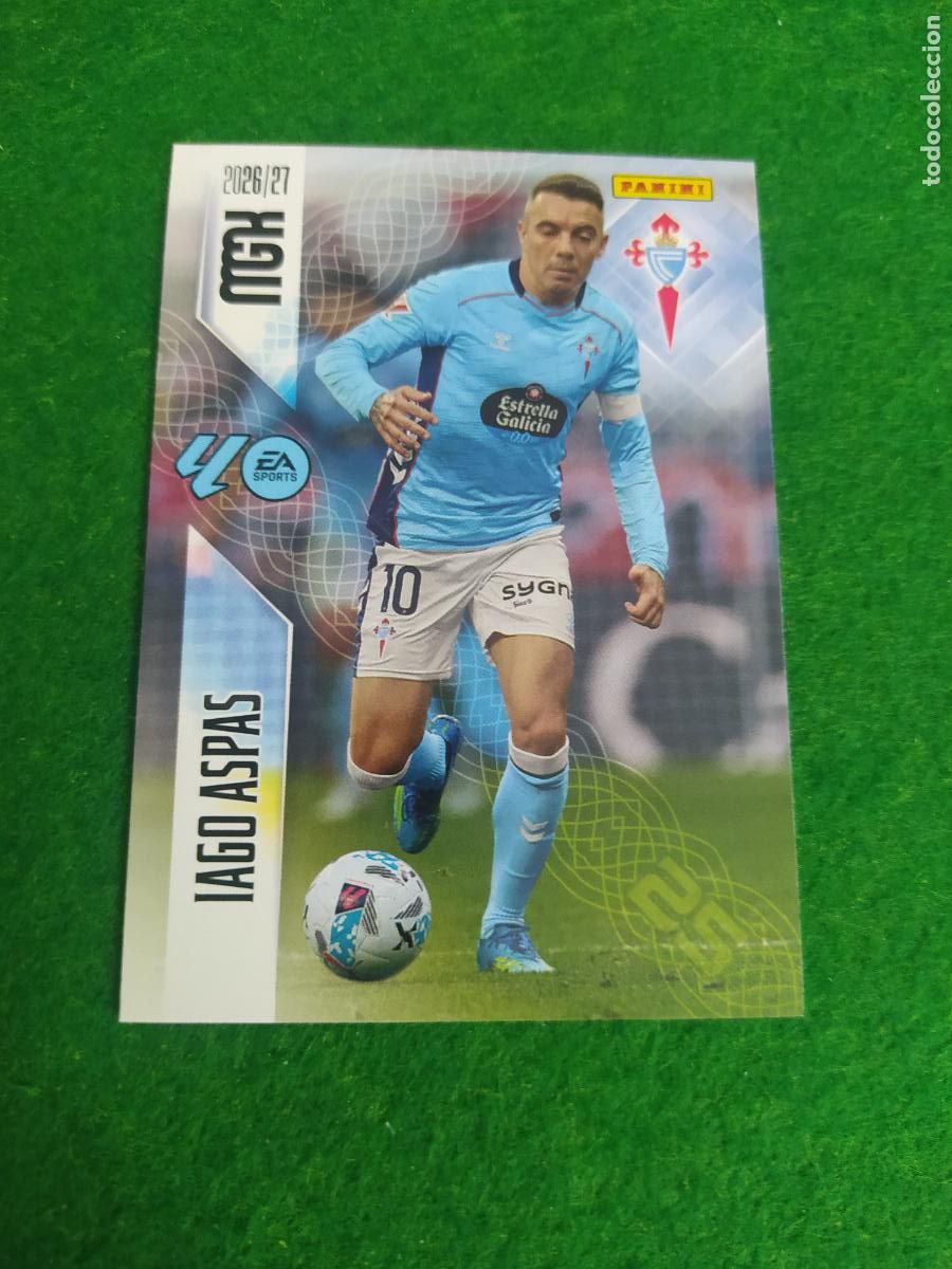 Cromos de f&uacute;tbol: MEGACRACKS 2026 2027 MGK 26 27 NUEVO - CELTA DE VIGO N&ordm; 124 IAGO ASPAS