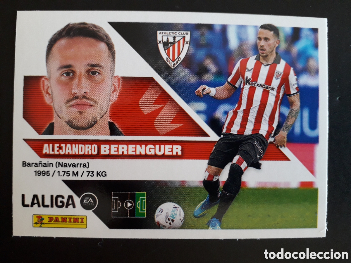 Cromos de f&uacute;tbol: BERENGUER ATHLETIC DE BILBAO N&deg; 16 ED ESTE 2026 2027 26 27 SIN PEGAR PEDIDO M&Iacute;NIMO 3&euro;