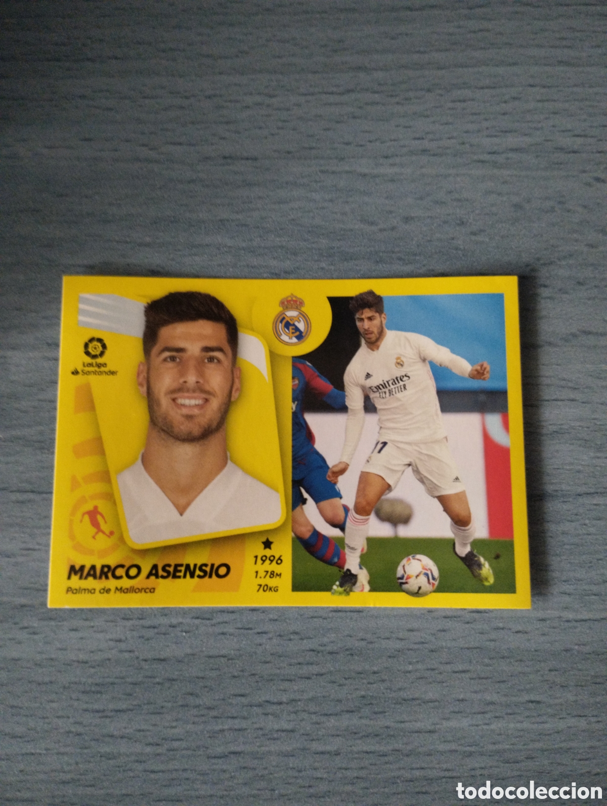 Cromos de f&uacute;tbol: Cromo ediciones este liga 21 22 marco asensio 17A real madrid sin pegar