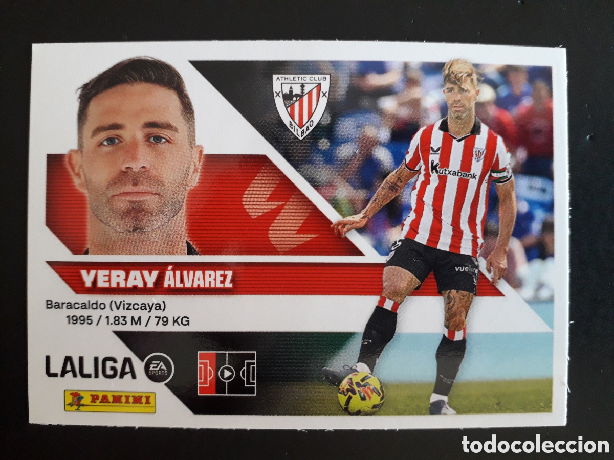 Fu&szlig;ball-Sticker: YERAY ATHLETIC DE BILBAO N&deg; 6B ED ESTE 2026 2027 26 27 SIN PEGAR PEDIDO M&Iacute;NIMO 3&euro;