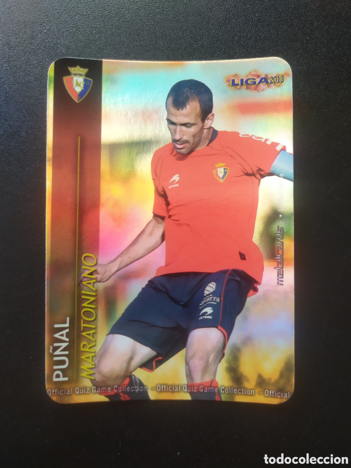 Cromos de f&uacute;tbol: Mundicromo fichas Liga 2012 2013 12 13 Pu&ntilde;al maratoniano brillo liso edici&oacute;n limitada Osasuna