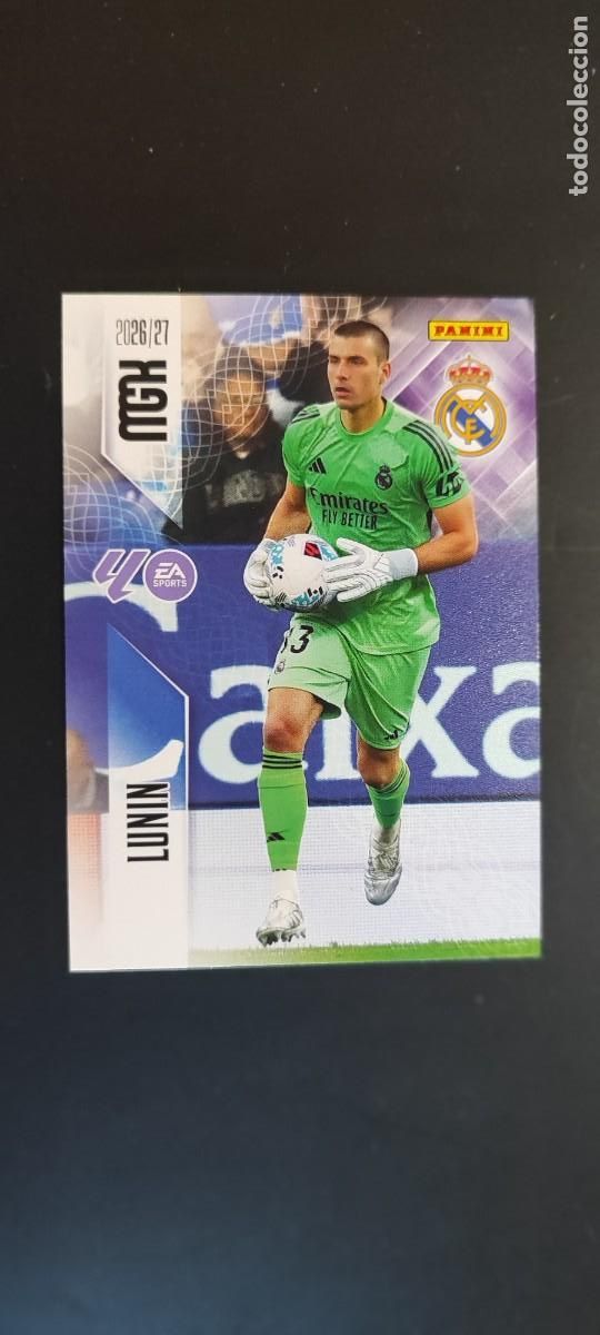 Fu&szlig;ball-Sticker: MEGACRACKS 2026/27 CARD BASIC LUNIN REAL MADRID # 219 PANINI