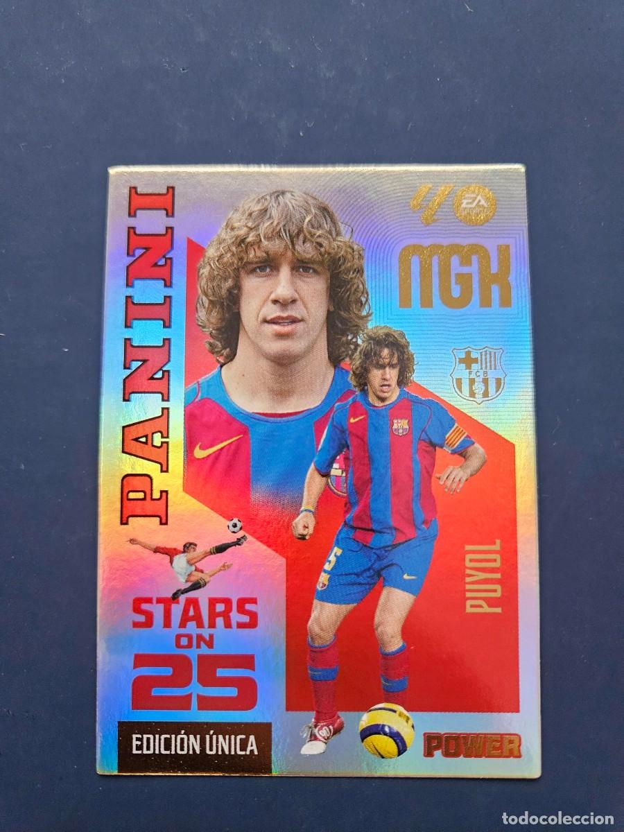 Football Stickers: N&ordm; 429P PUYOL BARCELONA STARS ON 25 POWER EDICION UNICA MGK MEGACRACKS 26 27 2026 2027