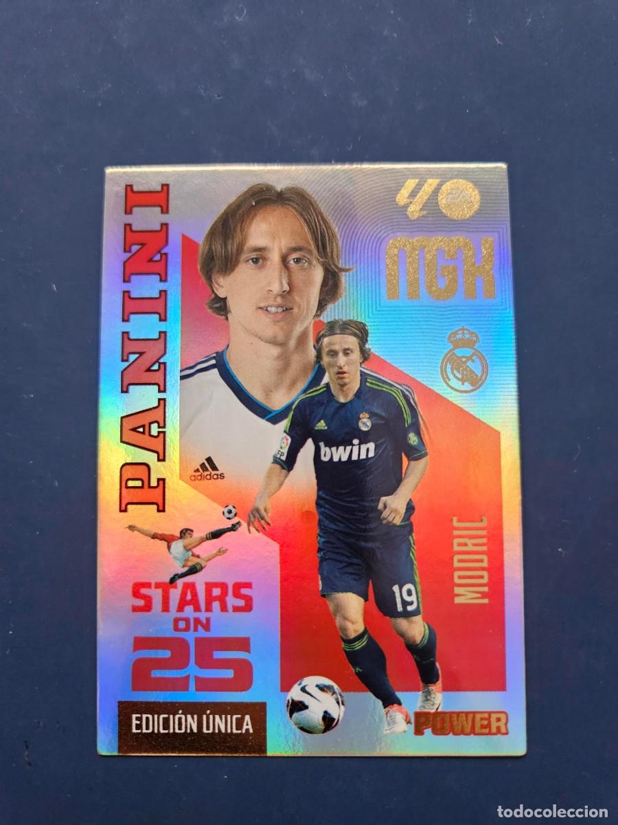 Cromos de f&uacute;tbol: N&ordm; 445P MODRIC REAL MADRID STARS ON 25 POWER EDICION UNICA MGK MEGACRACKS 26 27 2026 2027