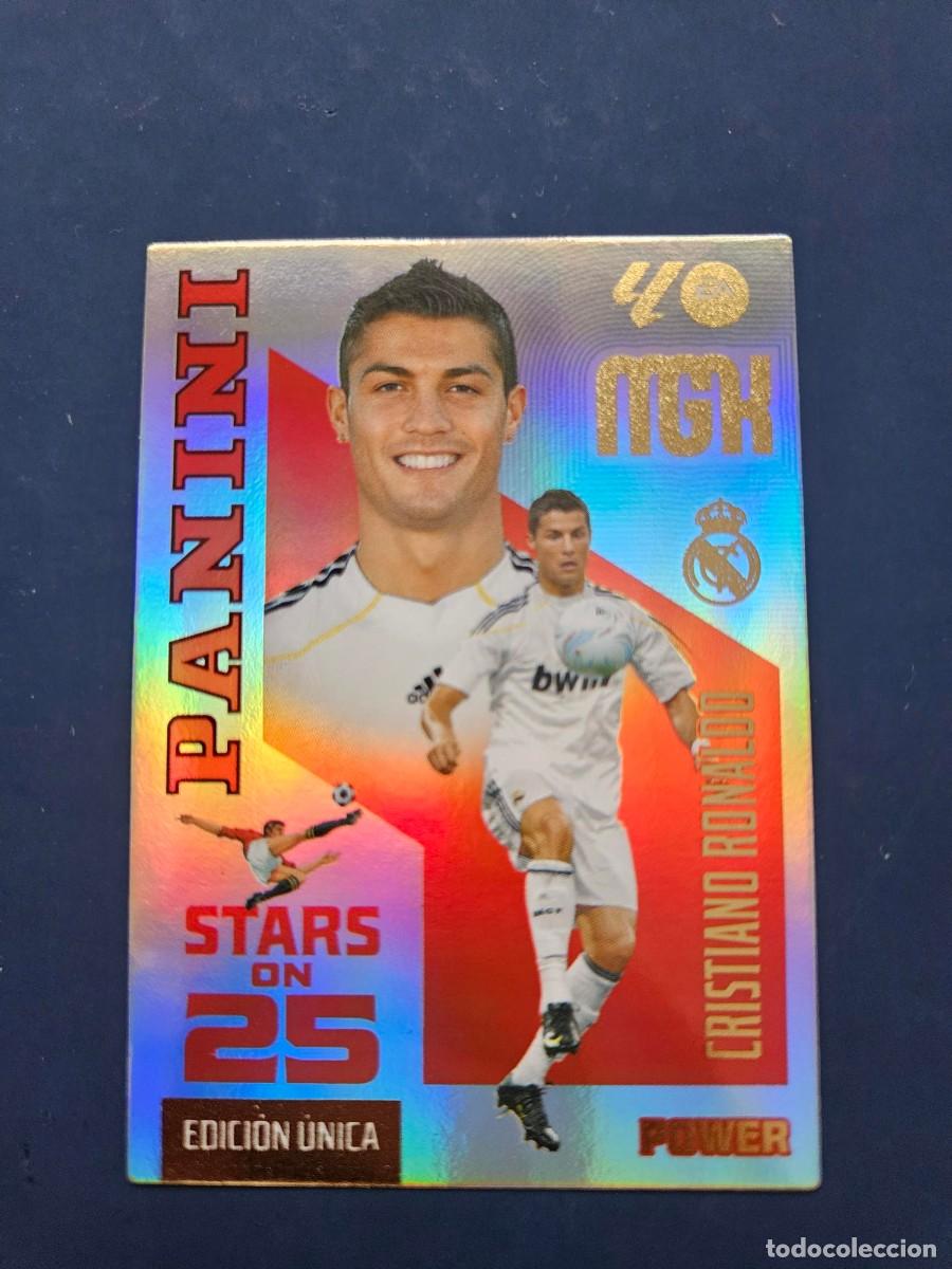 Cromos de f&uacute;tbol: N&ordm; 442P CRISTIANO RONALDO REAL MADRID STARS ON 25 POWER EDICION UNICA MGK MEGACRACKS 26 27 2026 2027