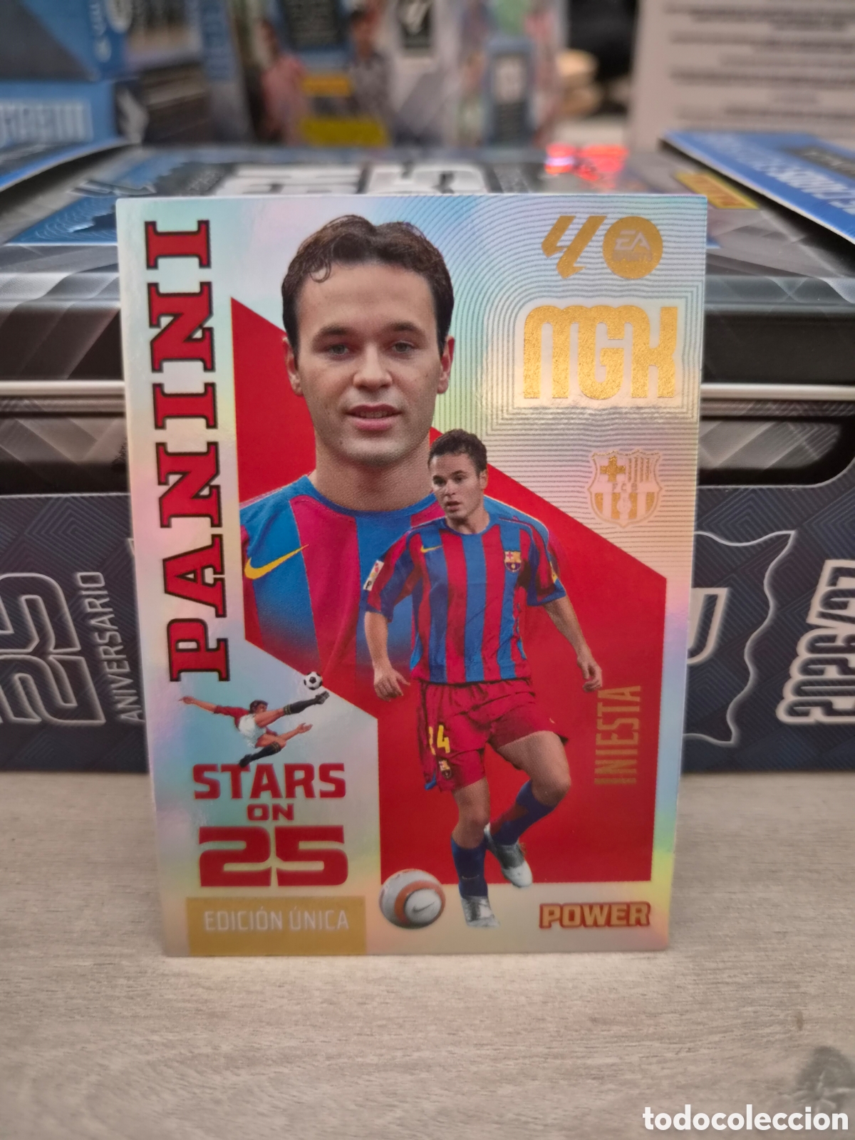 Cromos de f&uacute;tbol: P434 Stars On 25 Power Iniesta Megacracks 26/27