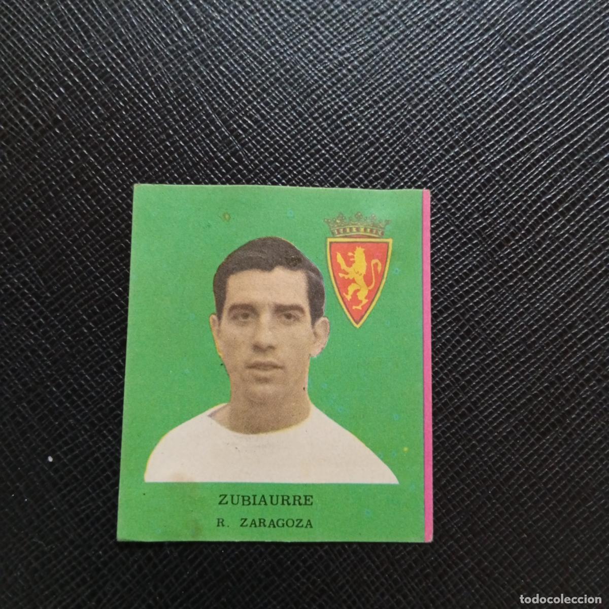 Cromos de f&uacute;tbol: ZUBIAURRE ZARAGOZA FHER 1962 1963 CROMO FUTBOL LIGA 62 63 - DESPEGADO - A42 PG43