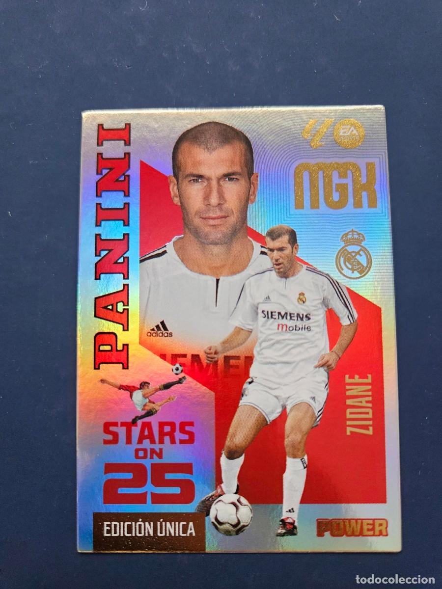 Cromos de f&uacute;tbol: N&ordm; 430P ZIDANE REAL MADRID STARS ON 25 POWER EDICION UNICA MGK MEGACRACKS 26 27 2026 2027