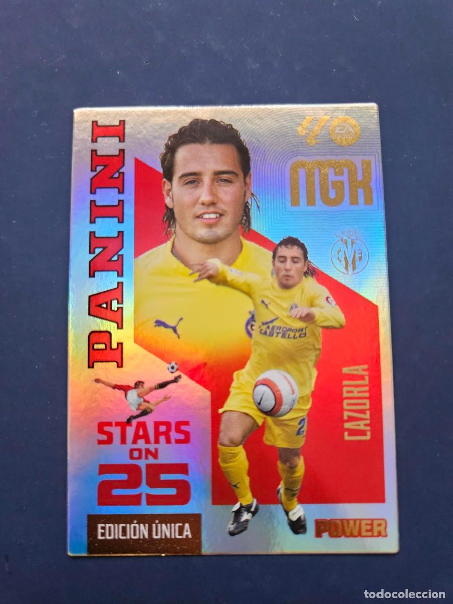 Cromos de f&uacute;tbol: N&ordm; 438P CAZORLA VILLARREAL STARS ON 25 POWER EDICION UNICA MGK MEGACRACKS 26 27 2026 2027