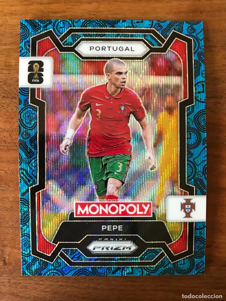 Cromos de f&uacute;tbol: PEPE - PORTUGAL - FOUR CORNERS BLUE WAVE PRIZM - PANINI MONOPOLY PRIZM WORLD CUP 2026 26