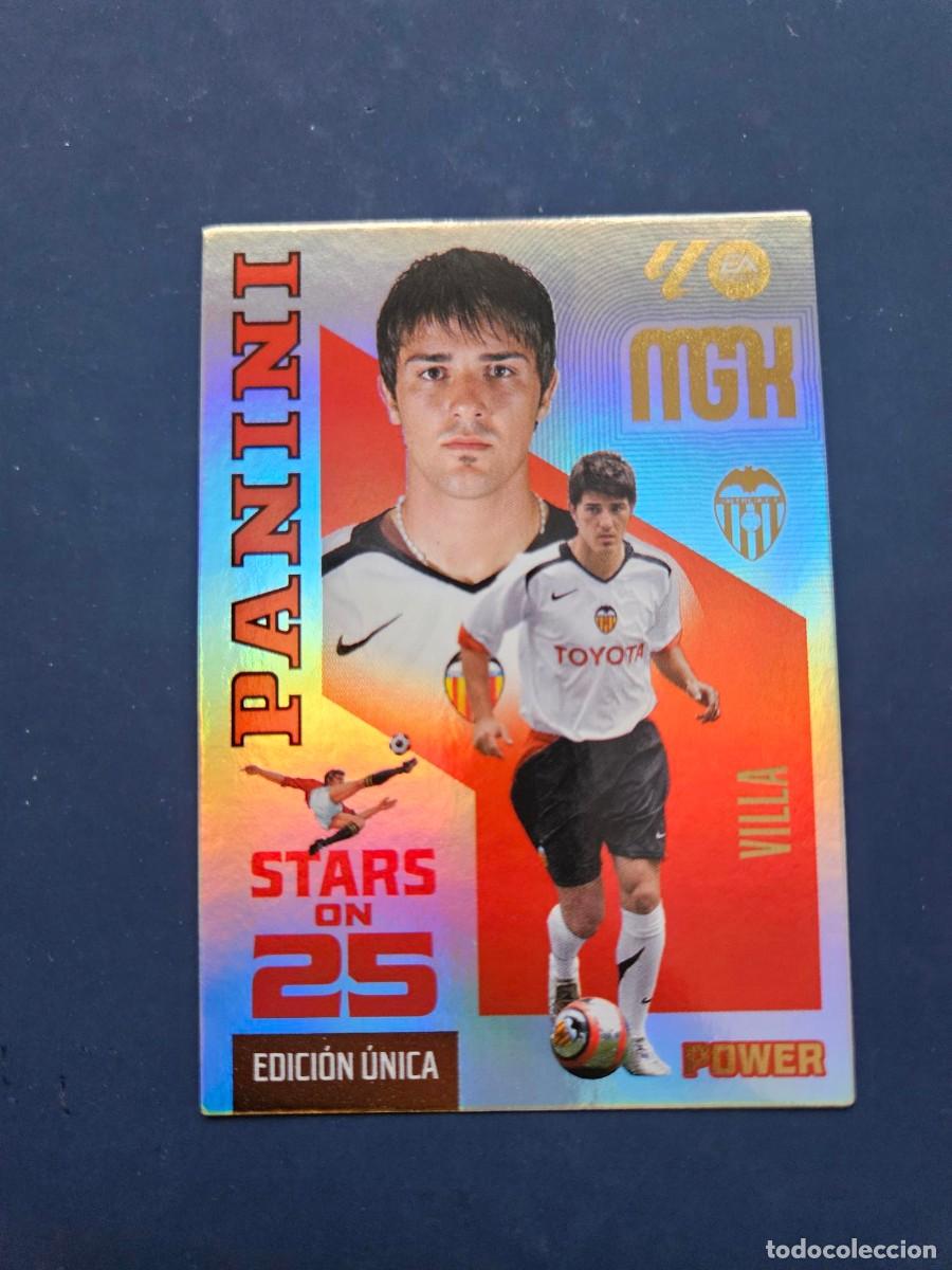 Cromos de f&uacute;tbol: N&ordm; 435P VILLA VALENCIA STARS ON 25 POWER EDICION UNICA MGK MEGACRACKS 26 27 2026 2027