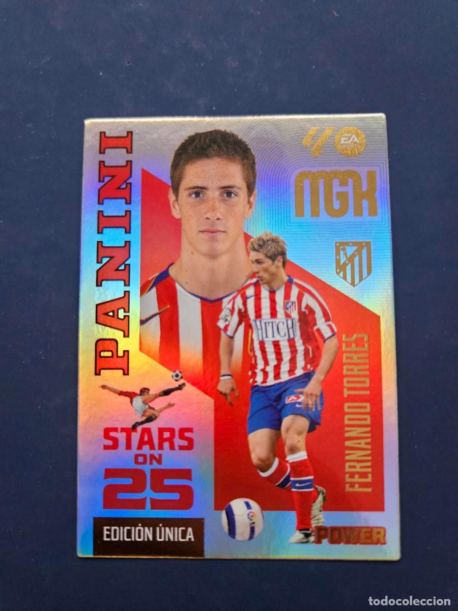Cromos de f&uacute;tbol: N&ordm; 432P FERNANDO TORRES ATLETICO MADR STARS ON 25 POWER EDICION UNICA MGK MEGACRACKS 26 27 2026 2027