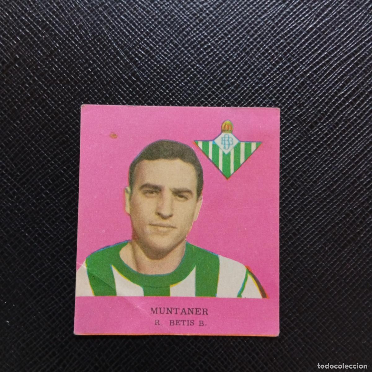 Cromos de f&uacute;tbol: MUNTANER REAL BETIS FHER 1962 1963 CROMO FUTBOL LIGA 62 63 - DESPEGADO - A35 PG154