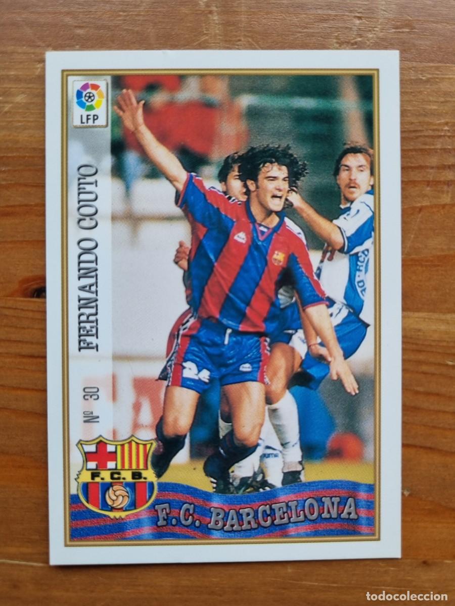Cromos de f&uacute;tbol: 30 FERNANDO COUTO (FC Barcelona). Las Fichas de la Liga 1997 1998 97 98 (Mundicromo)