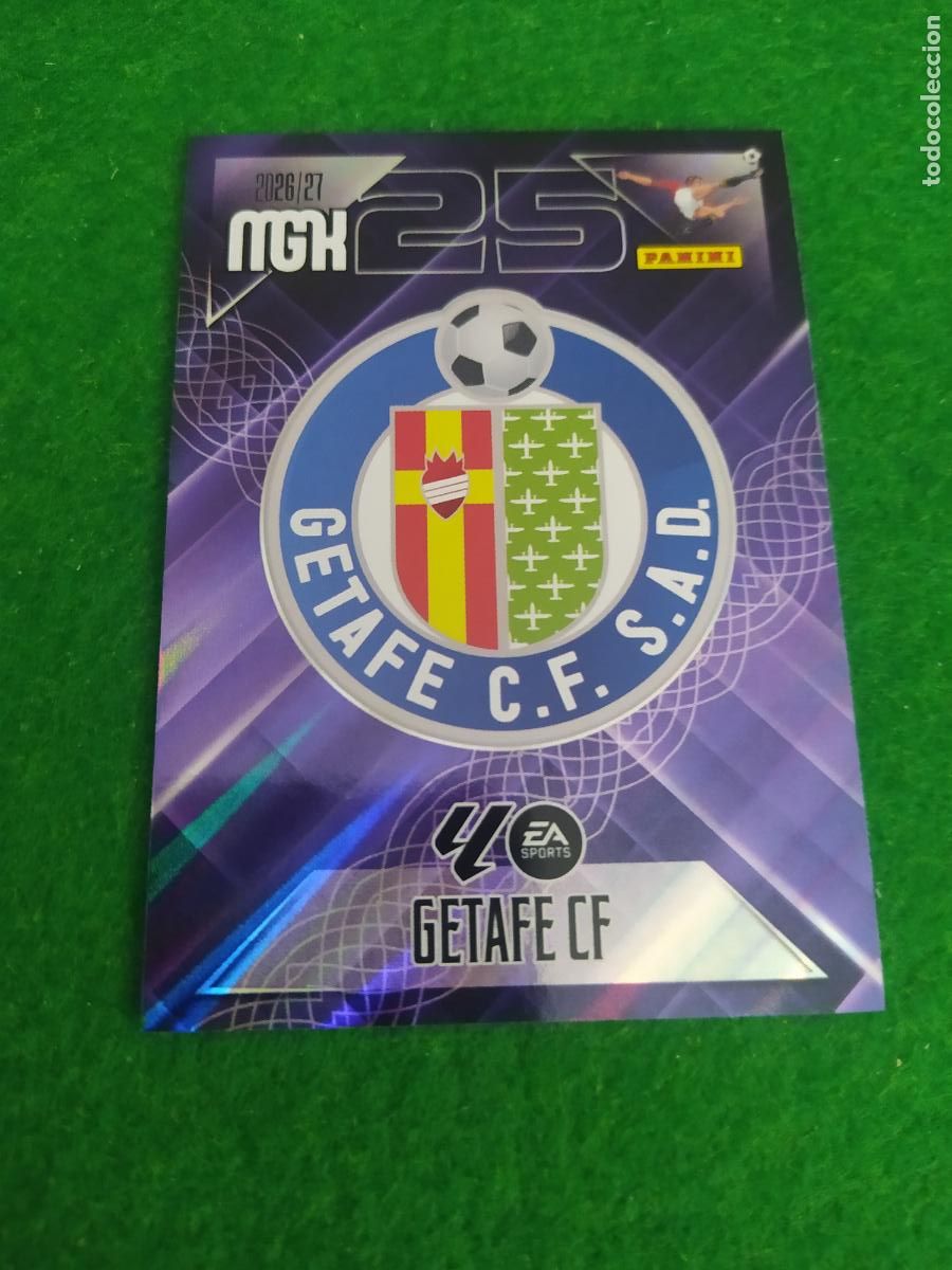 Cromos de f&uacute;tbol: MEGACRACKS 2026 2027 MGK 26 27 NUEVO - GETAFE N&ordm; 181 ESCUDO