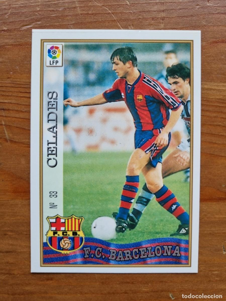Cromos de f&uacute;tbol: 33 CELADES (FC Barcelona). Las Fichas de la Liga 1997 1998 97 98 (Mundicromo)