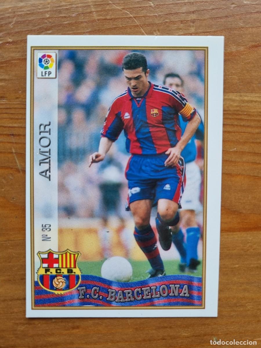 Fu&szlig;ball-Sticker: 35 AMOR (FC Barcelona). Las Fichas de la Liga 1997 1998 97 98 (Mundicromo)