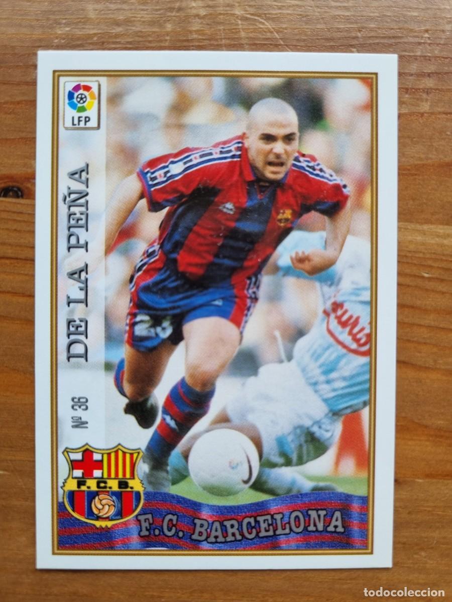Fu&szlig;ball-Sticker: 36 DE LA PE&Ntilde;A (FC Barcelona). Las Fichas de la Liga 1997 1998 97 98 (Mundicromo)