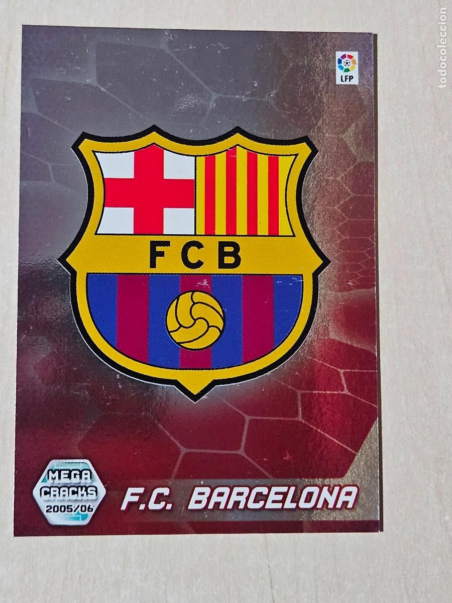 Fu&szlig;ball-Sticker: CROMO N&ordm; 55 ESCUDO - MEGACRACKS 2005 06 - BARCELONA