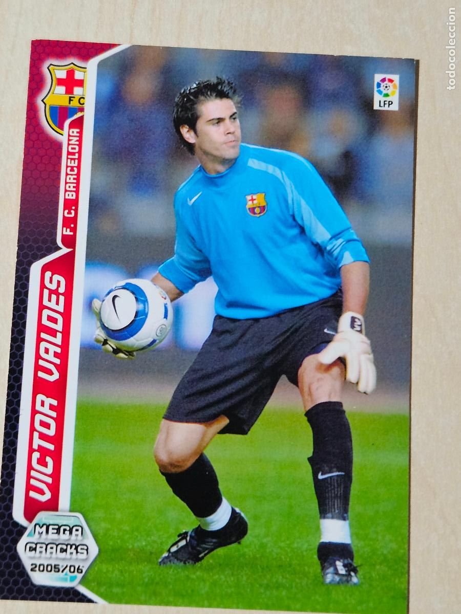 Fu&szlig;ball-Sticker: CROMO N&ordm; 56 VICTOR VALDES - MEGACRACKS 2005 06 - BARCELONA