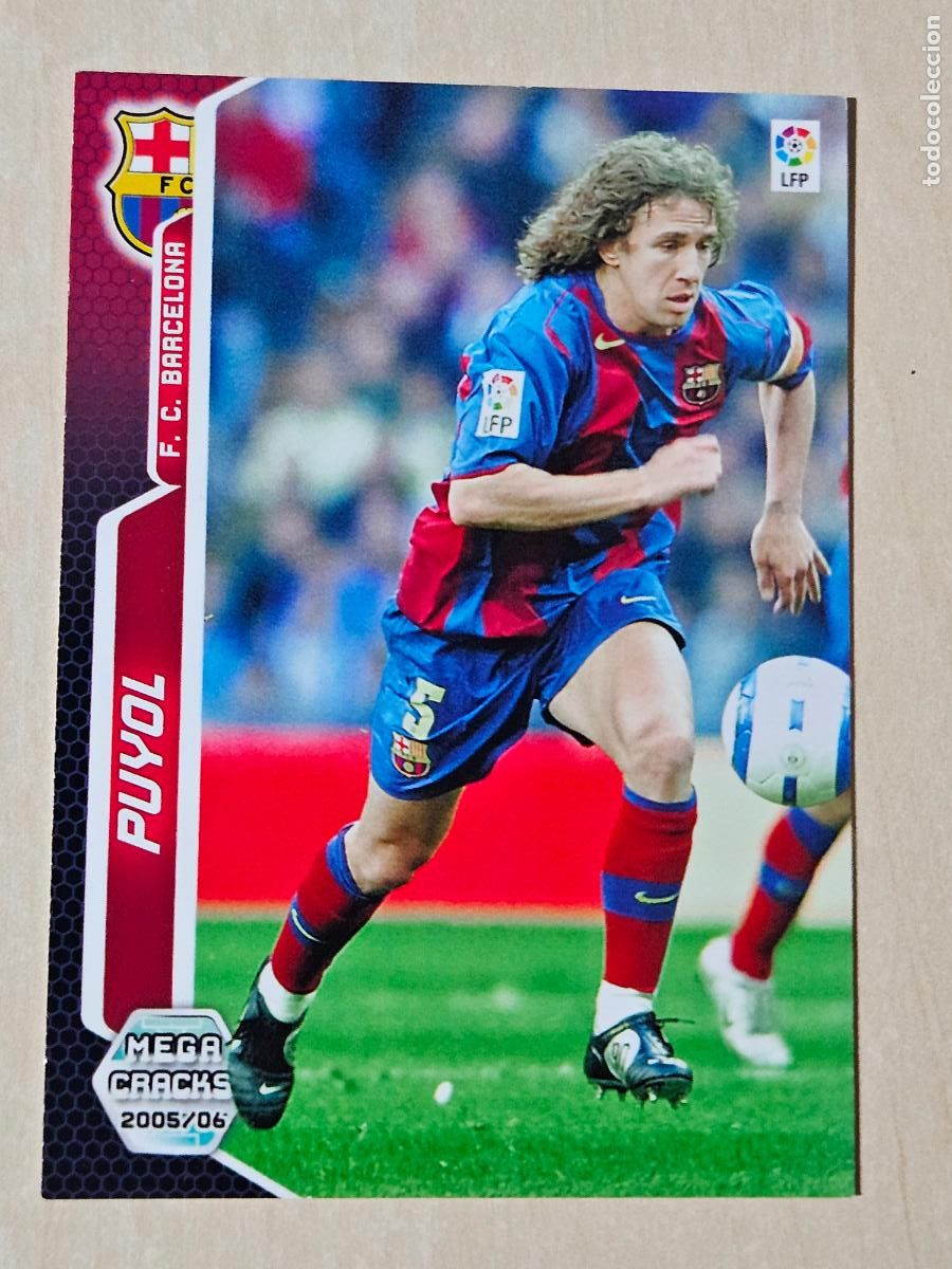 Cromos de f&uacute;tbol: CROMO N&ordm; 58 PUYOL - MEGACRACKS 2005 06 - BARCELONA