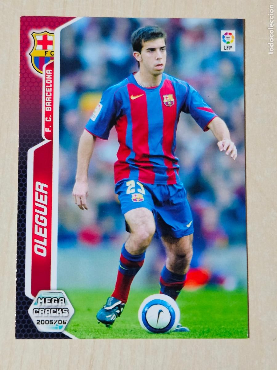 Cromos de f&uacute;tbol: CROMO N&ordm; 59 OLEGUER - MEGACRACKS 2005 06 - BARCELONA