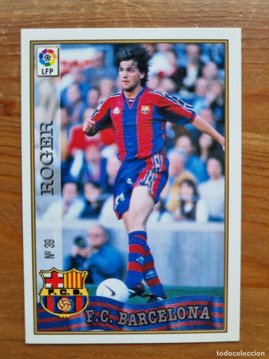 Fu&szlig;ball-Sticker: 39 ROGER (FC Barcelona). Las Fichas de la Liga 1997 1998 97 98 (Mundicromo)