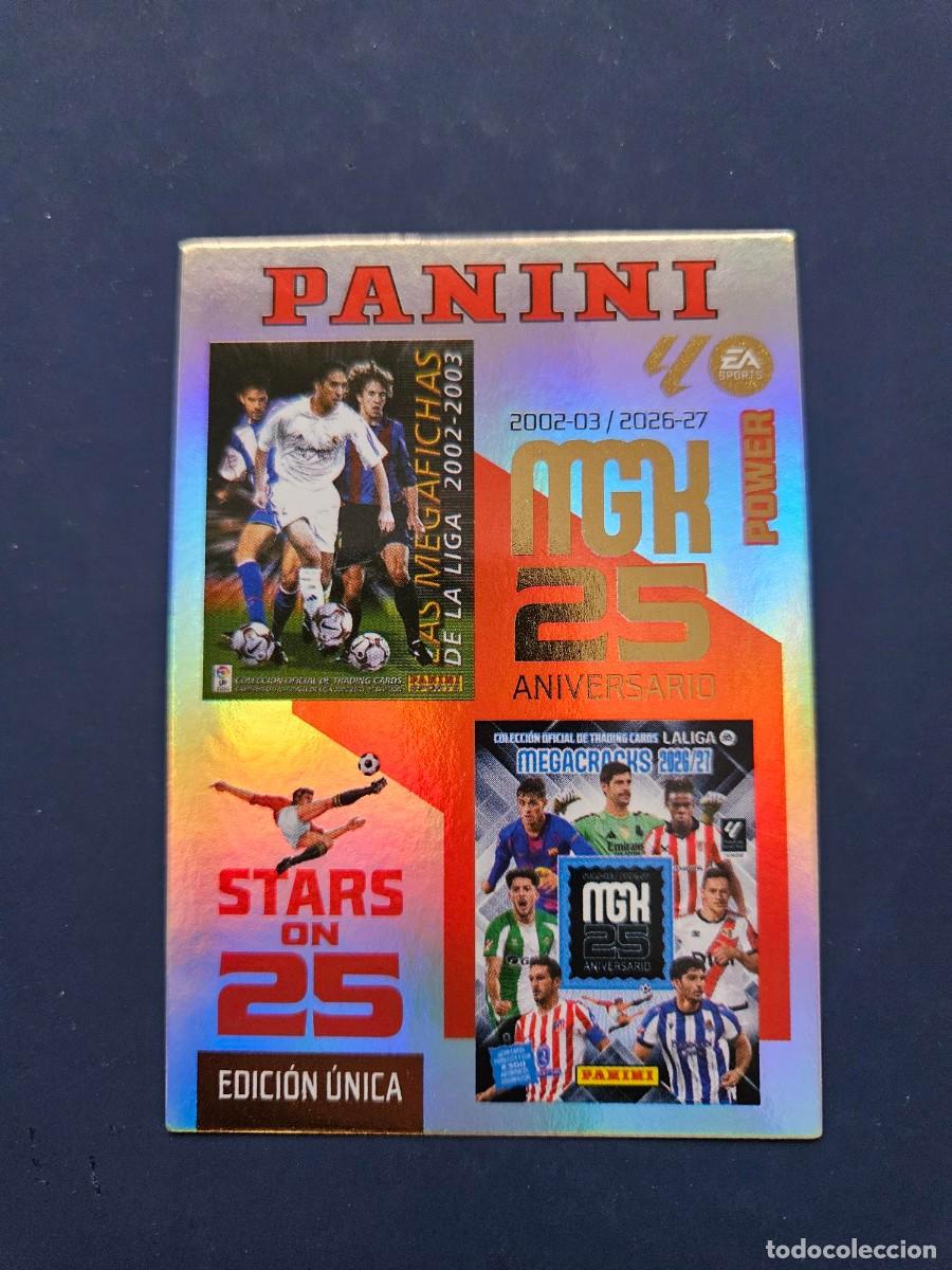 Cromos de f&uacute;tbol: N&ordm; 424P STARS ON 25 POWER EDICION UNICA MGK MEGACRACKS 26 27 2026 2027