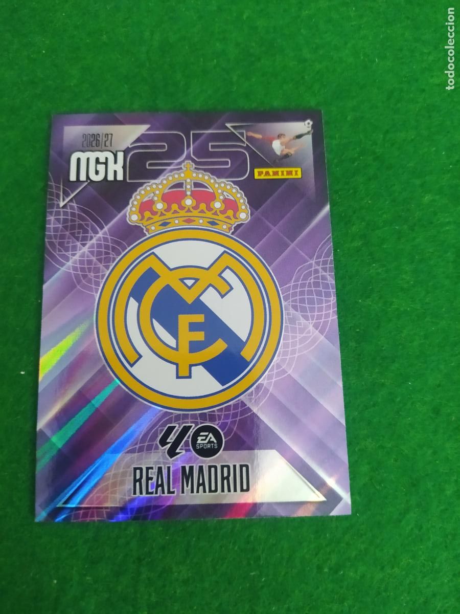 Cromos de f&uacute;tbol: MEGACRACKS 2026 2027 MGK 26 27 NUEVO - REAL MADRID N&ordm; 217 ESCUDO