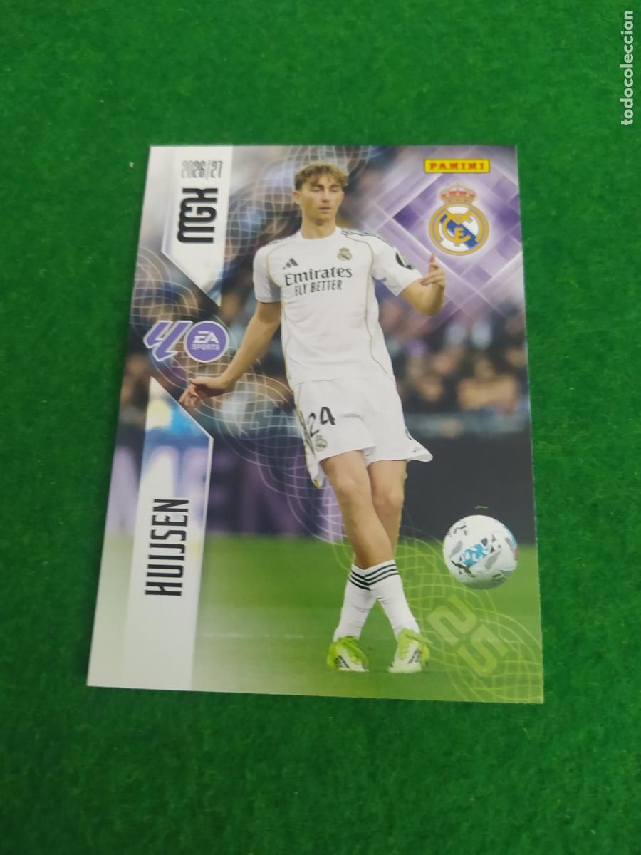 Cartes &agrave; collectionner de Football: MEGACRACKS 2026 2027 MGK 26 27 NUEVO - REAL MADRID N&ordm; 222 HUIJSEN