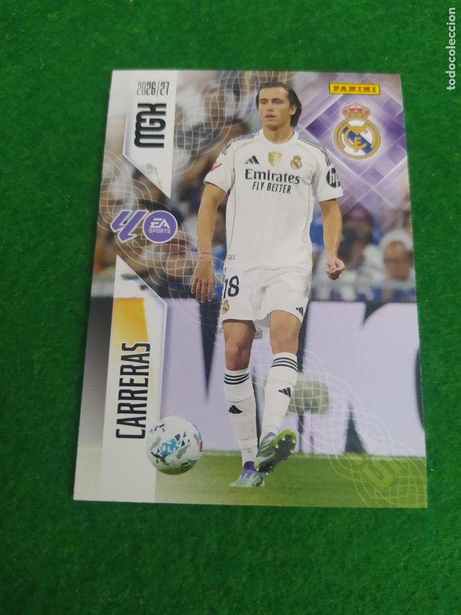 Cartes &agrave; collectionner de Football: MEGACRACKS 2026 2027 MGK 26 27 NUEVO - REAL MADRID N&ordm; 224 CARRERAS