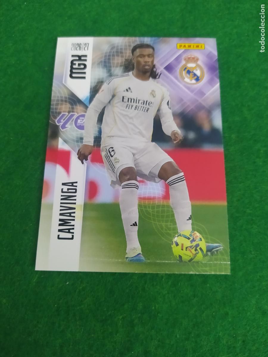 Cromos de Futebol: MEGACRACKS 2026 2027 MGK 26 27 NUEVO - REAL MADRID N&ordm; 227 CAMAVINGA